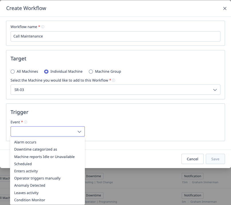 Automations & Workflows Guide | MachineMetrics